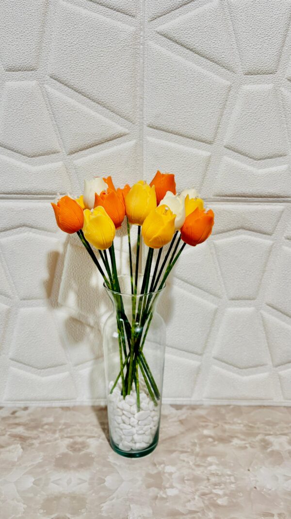15 Velas de Tulipán de Colores